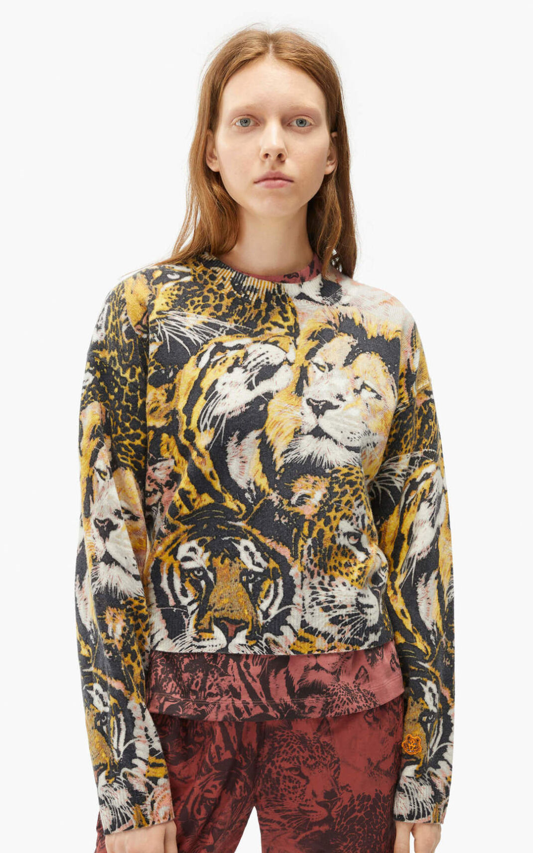 Kenzo Wildtigers wool Trui Dames Gekleurd Gekleurd | 23167XCJZ